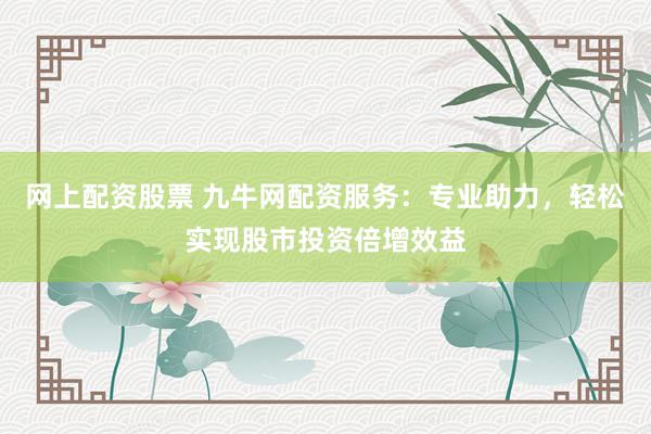 网上配资股票 九牛网配资服务：专业助力，轻松实现股市投资倍增效益