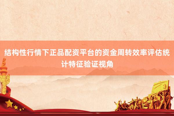 结构性行情下正品配资平台的资金周转效率评估统计特征验证视角