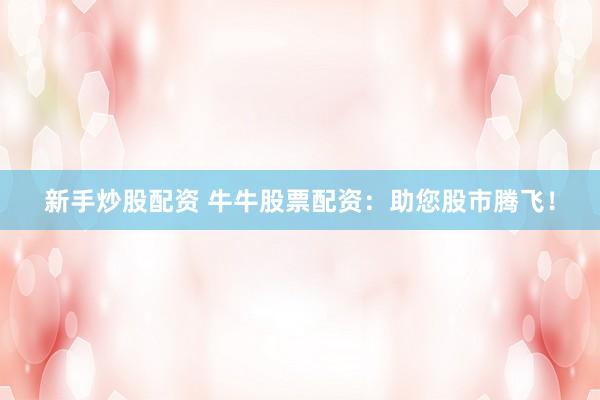 新手炒股配资 牛牛股票配资：助您股市腾飞！